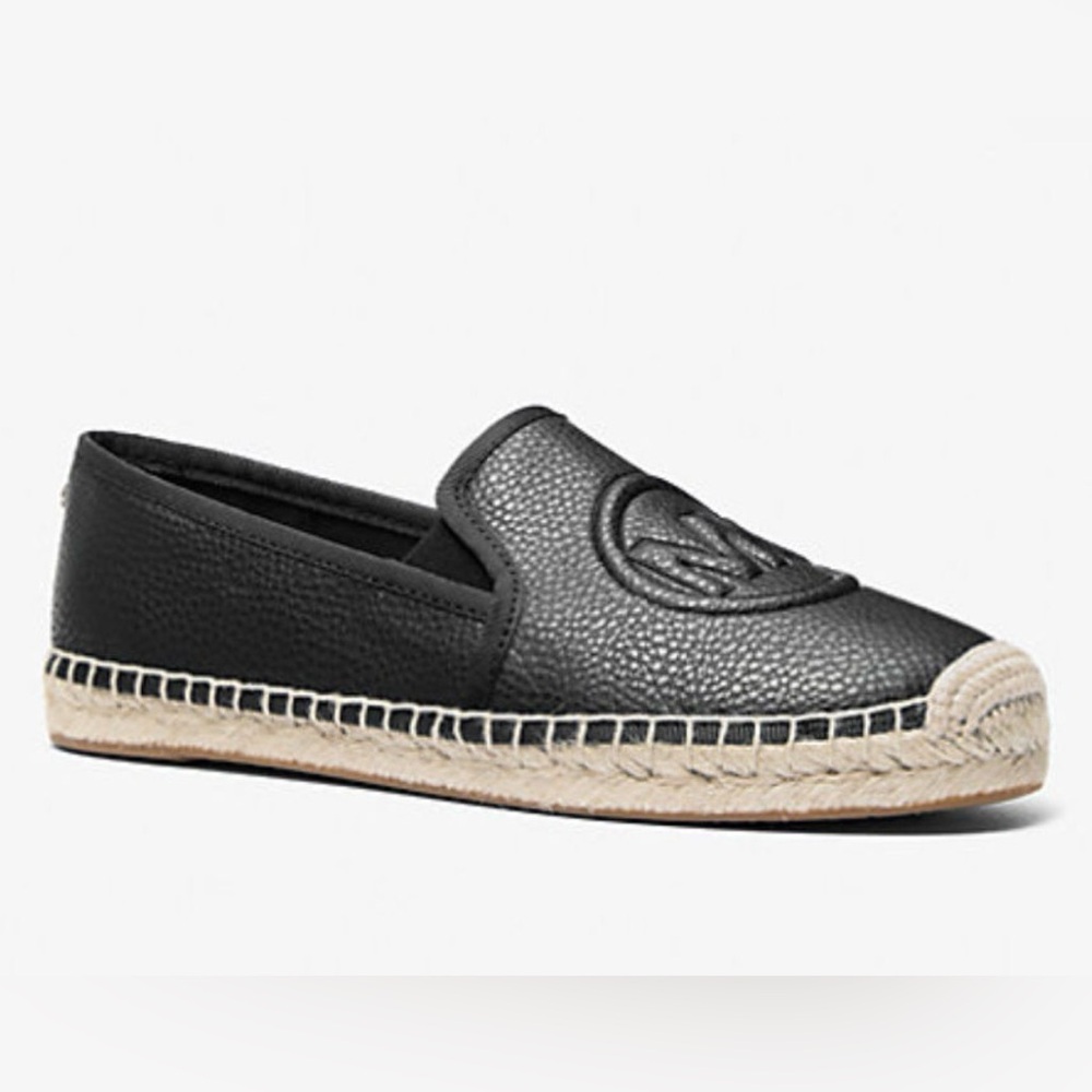 Brand New Michael Kors Black Espadrille Slippers